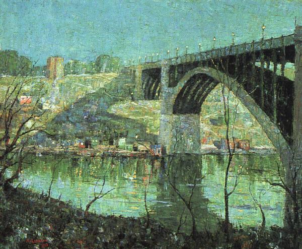 Ernest Lawson Spring Night at Harlem River Spain oil painting art